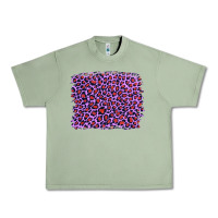 Oil Green lilac leopard with red glitter Urban Heavy Tee - Artiststas