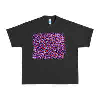 Pigment Black lilac leopard with red glitter Urban Heavy Tee - Artiststas