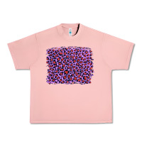 Salmon lilac leopard with red glitter Urban Heavy Tee - Artiststas