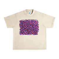 Sandshell lilac leopard with red glitter Urban Heavy Tee - Artiststas