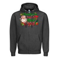 Charcoal Heather santas favorite hair stylist Zipper Hoodie - MaliasSmallBusiness