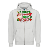 Dove Grey santas favorite hair stylist Zipper Hoodie - MaliasSmallBusiness