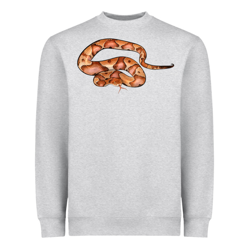 Copperhead Snake Illustrations Heavyweight Sweatshirt by LillyAllenDesigns | Teevron
