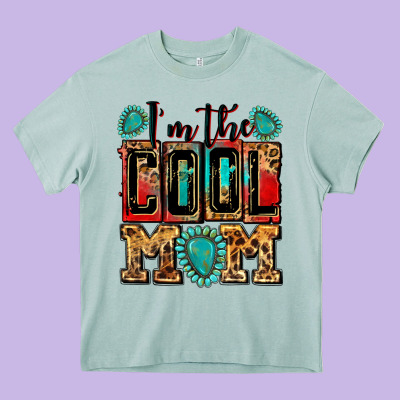 I'm The Cool Mom Heavy Core Tee Designed By Zillion Design Studio