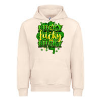 Sandshell lucky lucky lucky clover St. Patrick's Urban Hoodie - HowdyJamesFarm