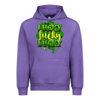 Tulip lucky lucky lucky clover St. Patrick's Urban Hoodie - HowdyJamesFarm