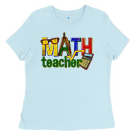 Baby Blue math teacher Ladies Tee - texasbilliewilder
