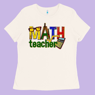 Math Teacher Ladies Tee Designed By Texasbilliewilder