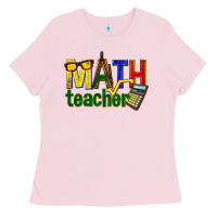 Bubblegum Pink math teacher Ladies Tee - texasbilliewilder