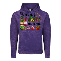 Cloud Purple santa's favorite mama Vintage Hoodie - AdoDesignShop