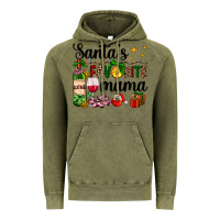 Vintage Olive santa's favorite mama Vintage Hoodie - AdoDesignShop