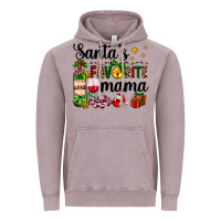 Santa's Favorite Mama Vintage Hoodie | Teevron