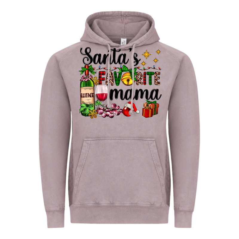 Santa's Favorite Mama Vintage Hoodie by AdoDesignShop | Teevron