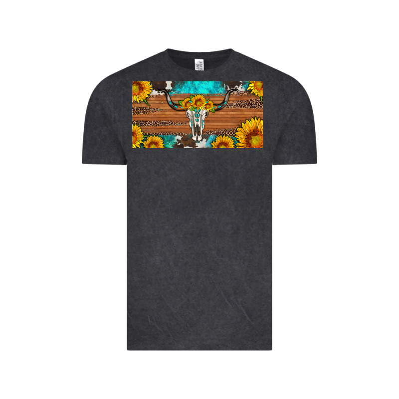 Longhorn Bull Skull License Plate Vintage Tee by Artiststas | Teevron