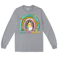 Heather Grey teach love inspire rainbow Long Sleeve Tee - MaliasSmallBusiness