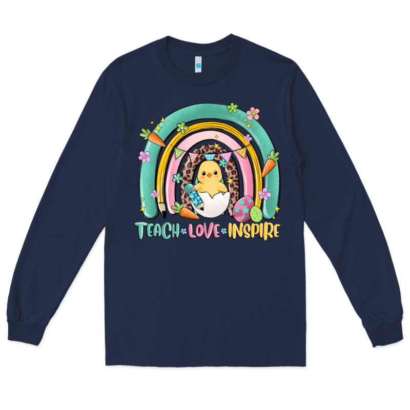 Teach Love Inspire Rainbow Long Sleeve Tee by MaliasSmallBusiness | Teevron