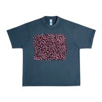 Midnight Navy pink leopard with pink glitter Urban Heavy Tee - Artiststas