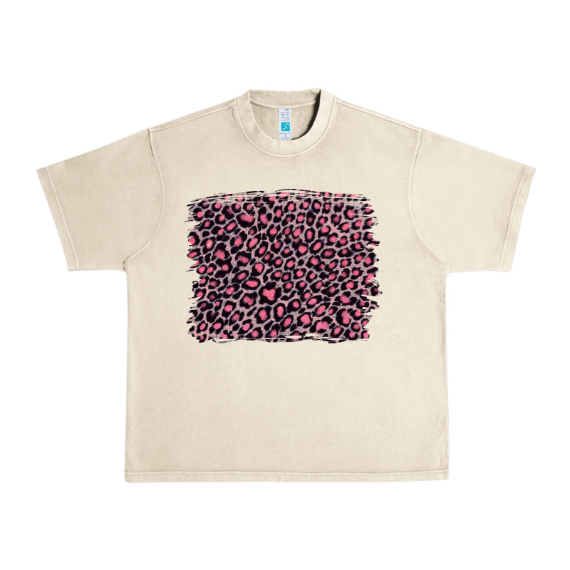 Pink Leopard With Pink Glitter Urban Heavy Tee by Artiststas | Teevron