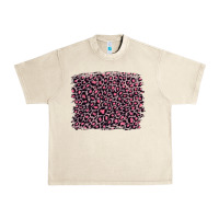 Sandshell pink leopard with pink glitter Urban Heavy Tee - Artiststas