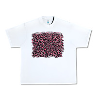 White pink leopard with pink glitter Urban Heavy Tee - Artiststas