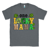 Charcoal Heather one lucky mama Classic Tee - AdoDesignShop