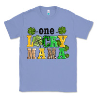 Colony Blue one lucky mama Classic Tee - AdoDesignShop