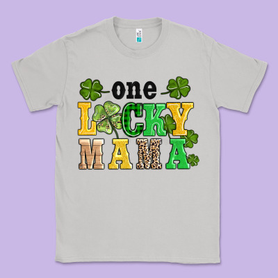 One Lucky Mama Classic Tee Designed By Adodesignshop