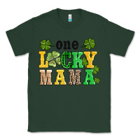 Sports Green one lucky mama Classic Tee - AdoDesignShop