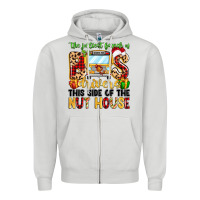 Dove Grey the jolliest bunch of bus drivers Zipper Hoodie - MaliasSmallBusiness