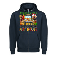 Navy the jolliest bunch of bus drivers Zipper Hoodie - MaliasSmallBusiness