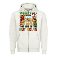 Oatmeal Heather the jolliest bunch of bus drivers Zipper Hoodie - MaliasSmallBusiness