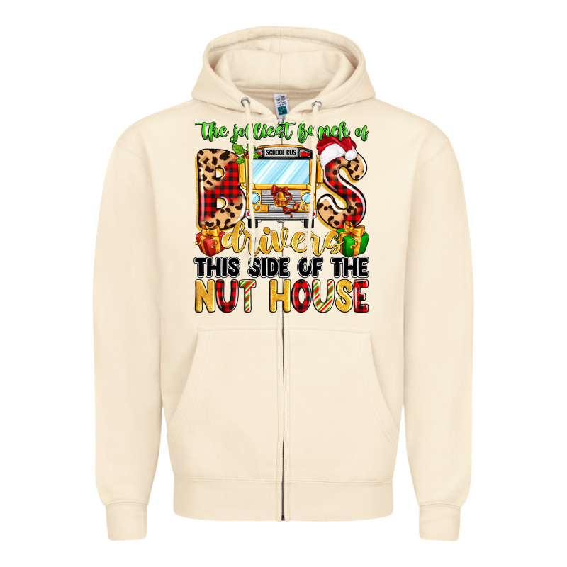 The Jolliest Bunch Of Bus Drivers Zipper Hoodie by MaliasSmallBusiness | Teevron