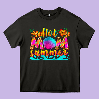 Hot Mom Summer Heavy Core Tee Designed By Zillion Design Studio