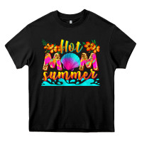 Black hot mom summer Heavy Core Tee - Zillion Design Studio