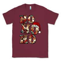Burgundy ho ho ho western christmas Classic Tee - Jasminsmagicworld