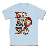 Dusty Blue ho ho ho western christmas Classic Tee - Jasminsmagicworld
