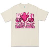 Bone Boo Scare Away Breast Cancer Premium Tee - texasbilliewilder