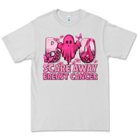 Dove Grey Boo Scare Away Breast Cancer Premium Tee - texasbilliewilder
