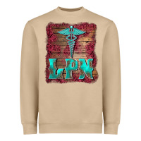 Licensed Practical Nurse Medical Symbol  Background Heavyweight Sweatshirt | Teevron
