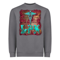 Storm licensed practical nurse medical symbol  background Heavyweight Sweatshirt - BarkalooDesign