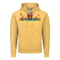 Vintage Mustard just a little moody long haired cow Vintage Hoodie - Jasminsmagicworld