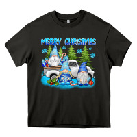 Asphalt merry christmas gnomies Heavy Core Tee - texasbilliewilder
