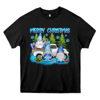 Black merry christmas gnomies Heavy Core Tee - texasbilliewilder