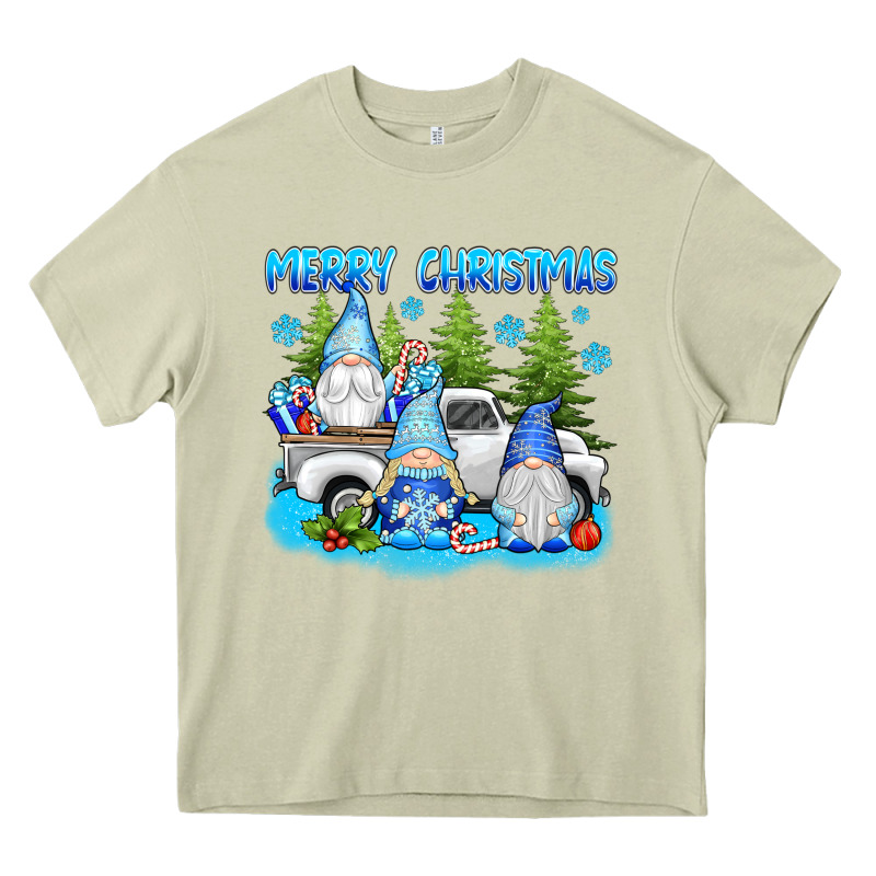 Merry Christmas Gnomies Heavy Core Tee by texasbilliewilder | Teevron
