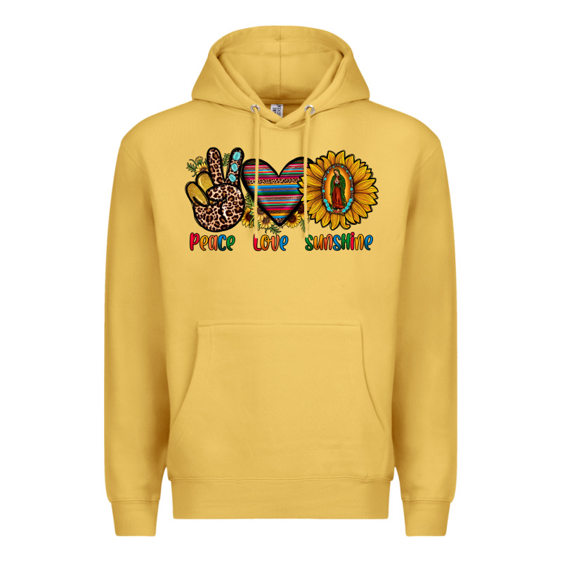 Peace Love Sunshine Premium Hoodie by JahusDesignShop | Teevron