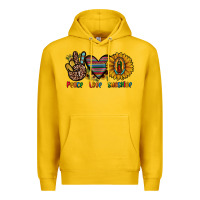 Lemon peace love sunshine Premium Hoodie - JahusDesignShop
