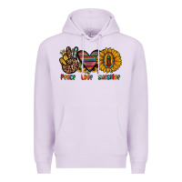 Lilac peace love sunshine Premium Hoodie - JahusDesignShop