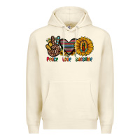 Sandshell peace love sunshine Premium Hoodie - JahusDesignShop