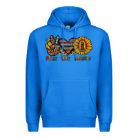 True Royal peace love sunshine Premium Hoodie - JahusDesignShop