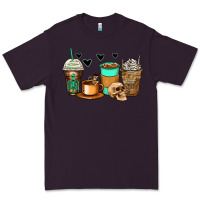 Plum skeleton coffee cups Premium Tee - Zillion Design Studio